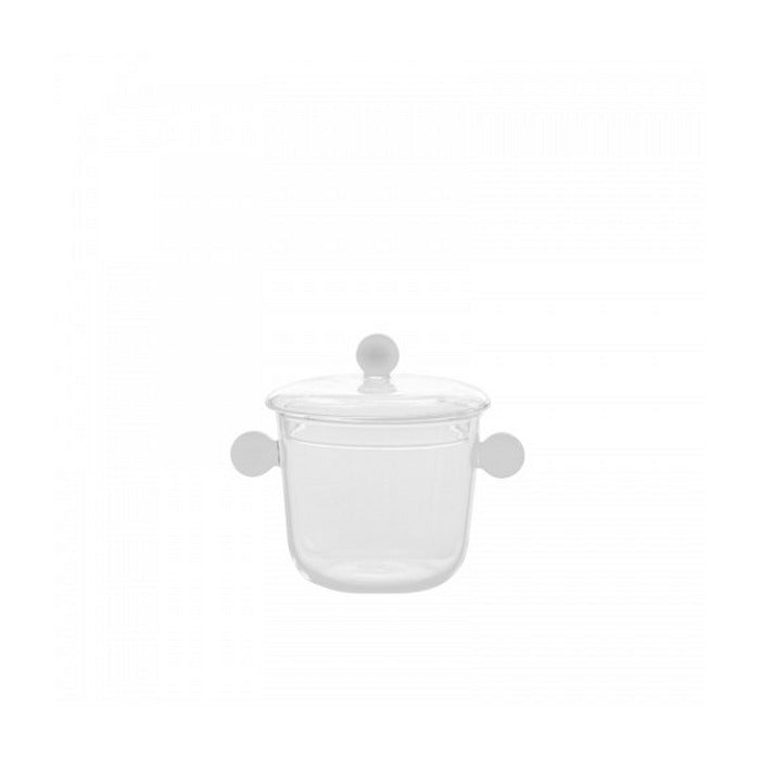 Pote com tampa Bilia - Branco | 120mm