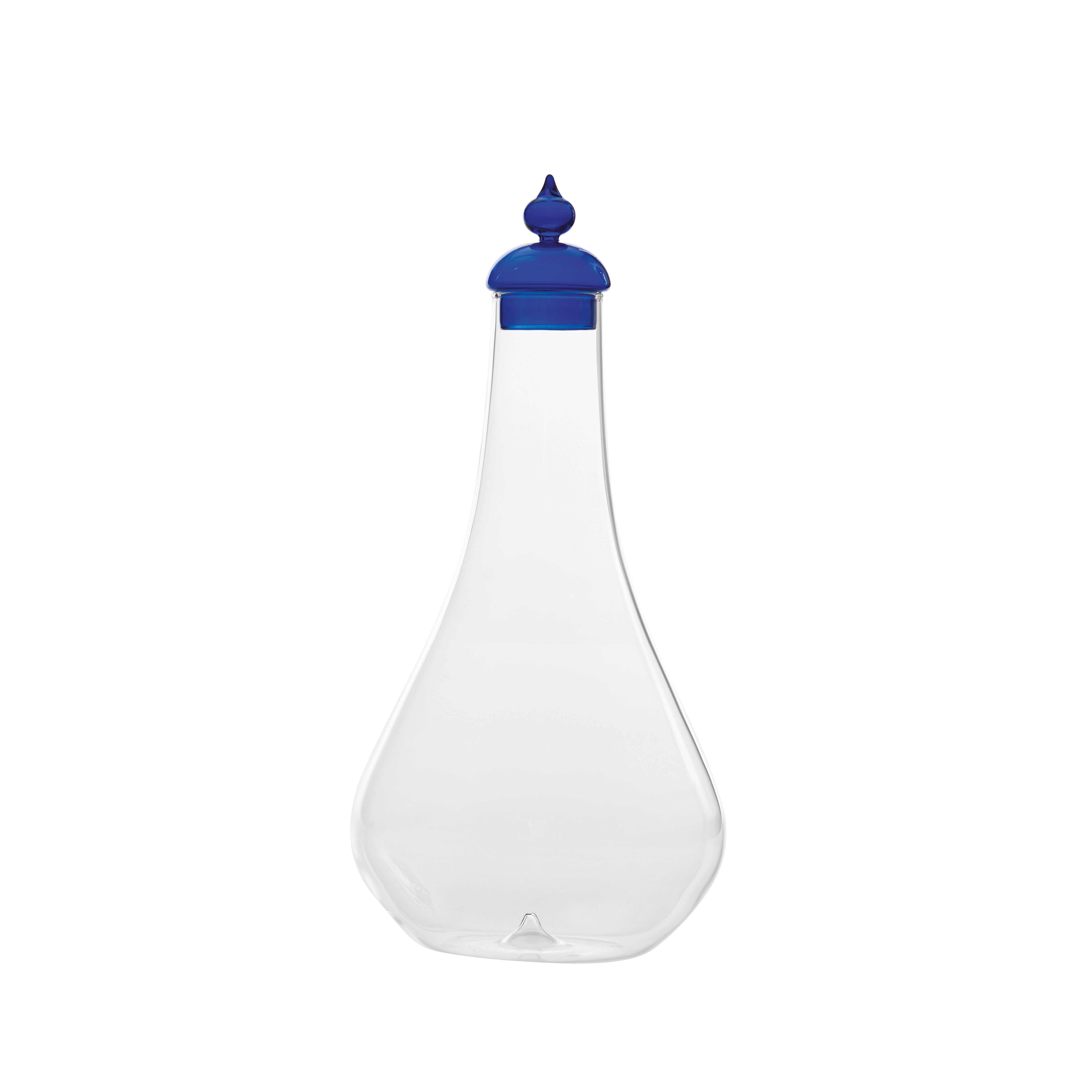 Garrafa de vidro borosilicato Pirolo - Azul