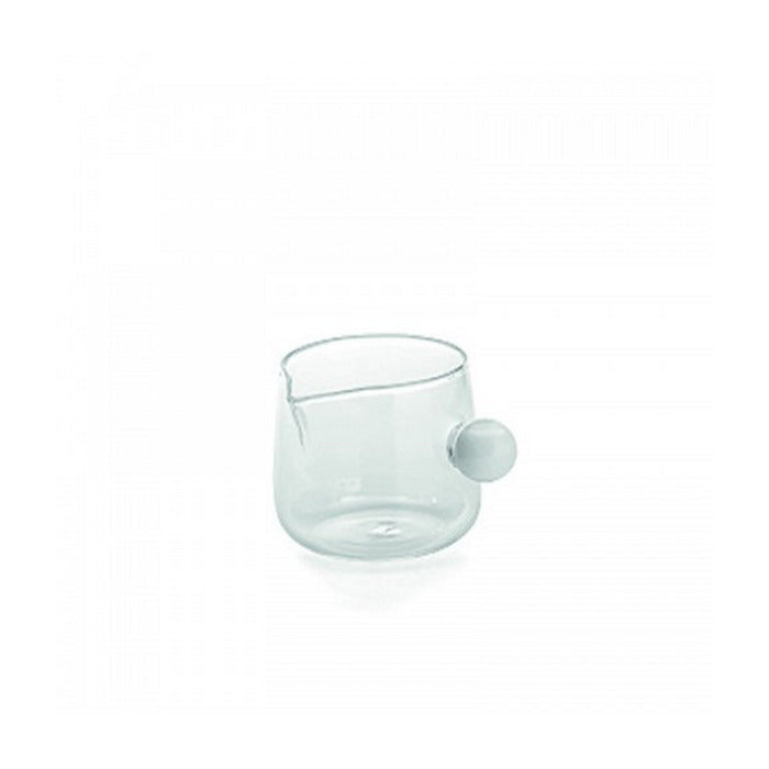 Cremeira de vidro borosilicato Bilia - Branco