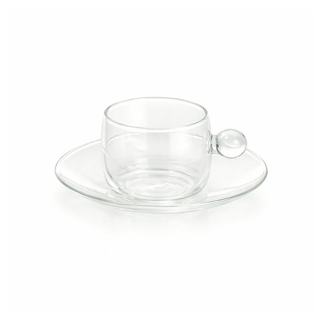 Xícara de café Bilia em vidro borossilicato 120ml - Transparente | 1 unidade