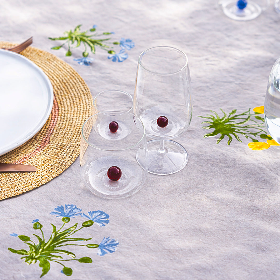 Cálice de vidro borossilicato Bilia - Cores sortidas | Conjunto de 6