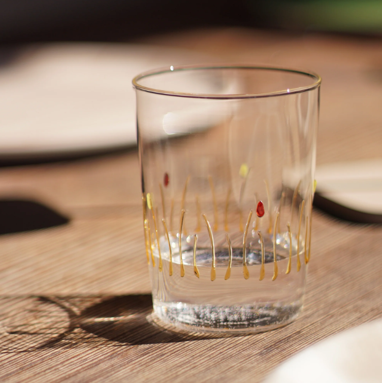 Copo de vidro borosilicato 4 Stagioni - Cores sortidas | Conjunto com 4 unidades