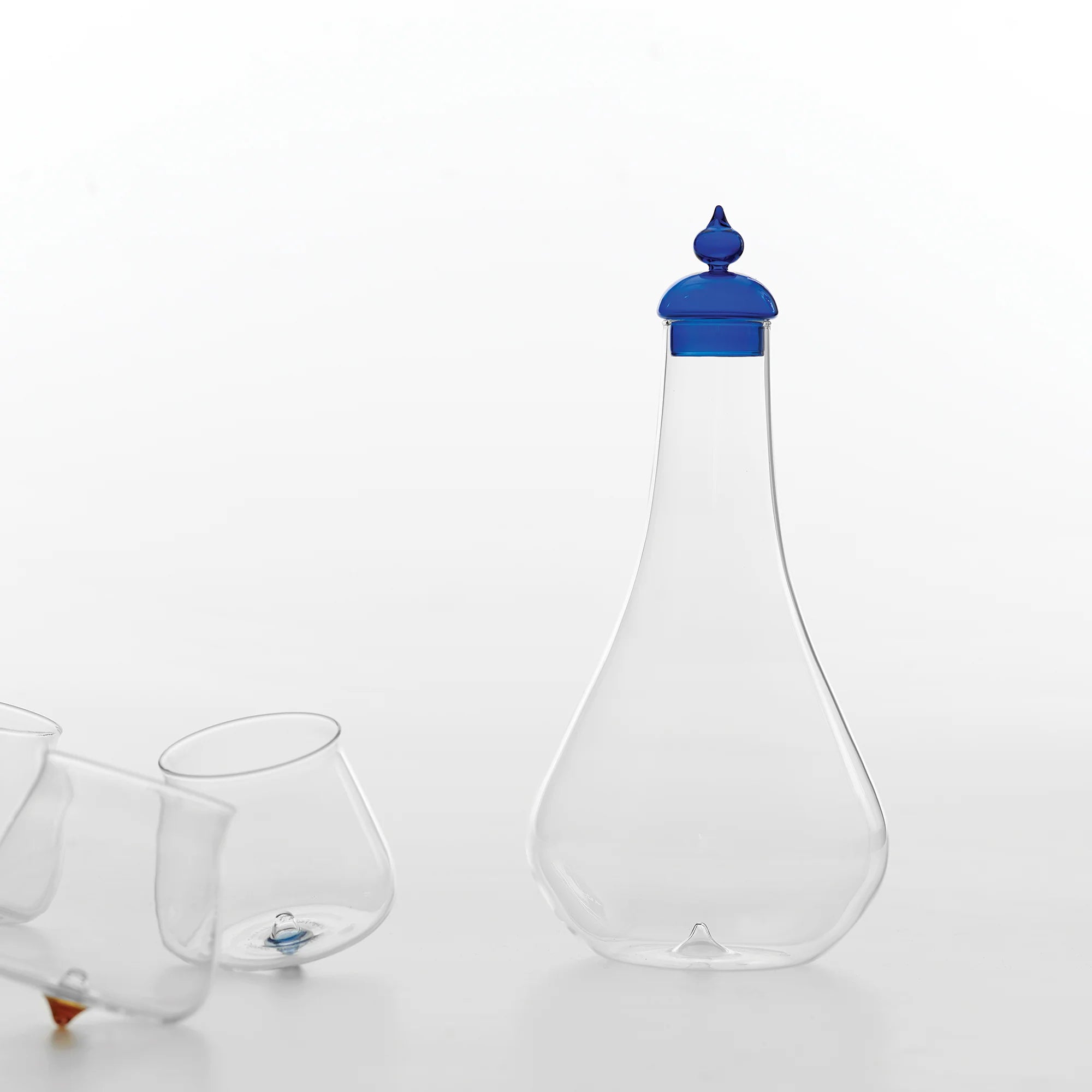 Garrafa de vidro borosilicato Pirolo - Azul