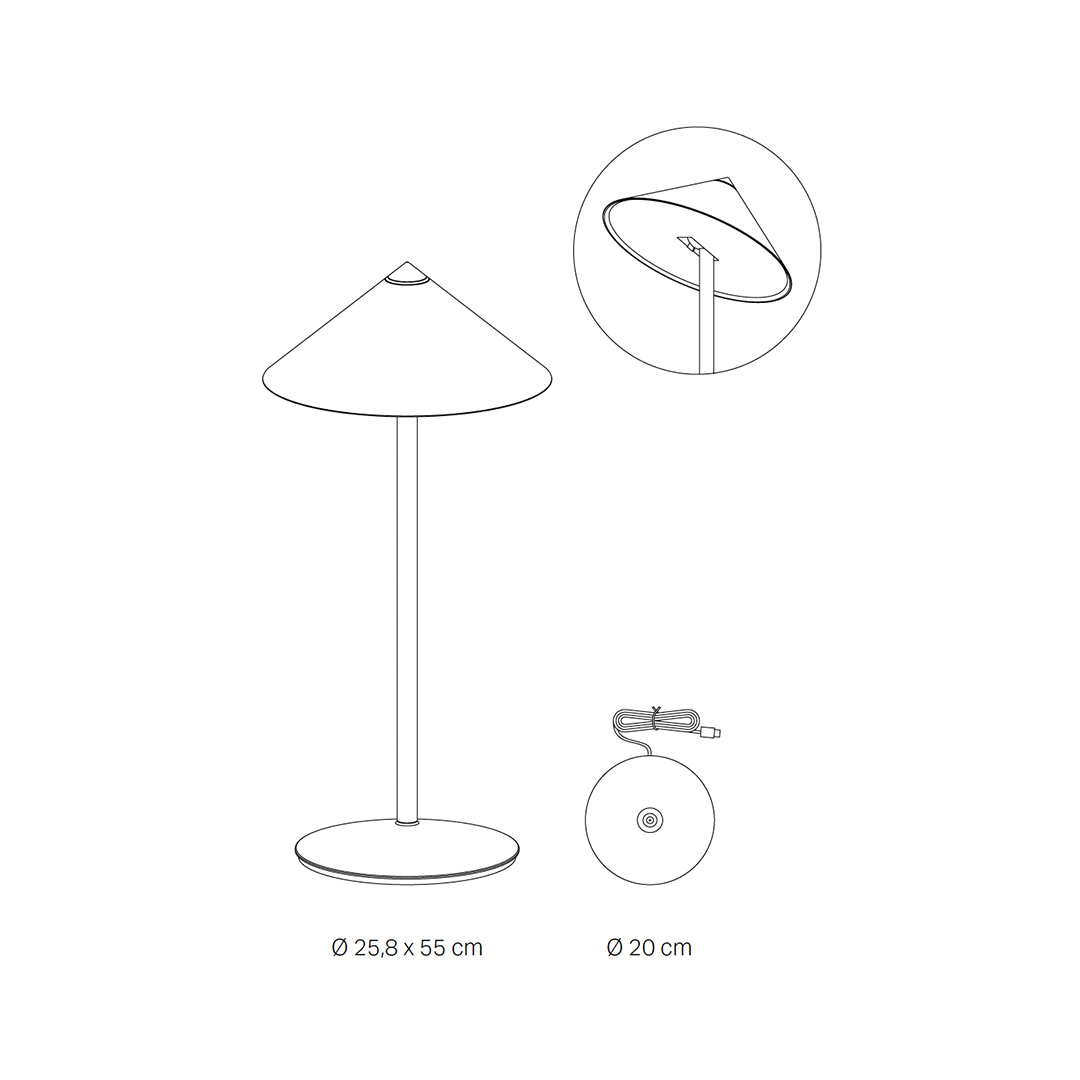 Luminária Pina L Desk