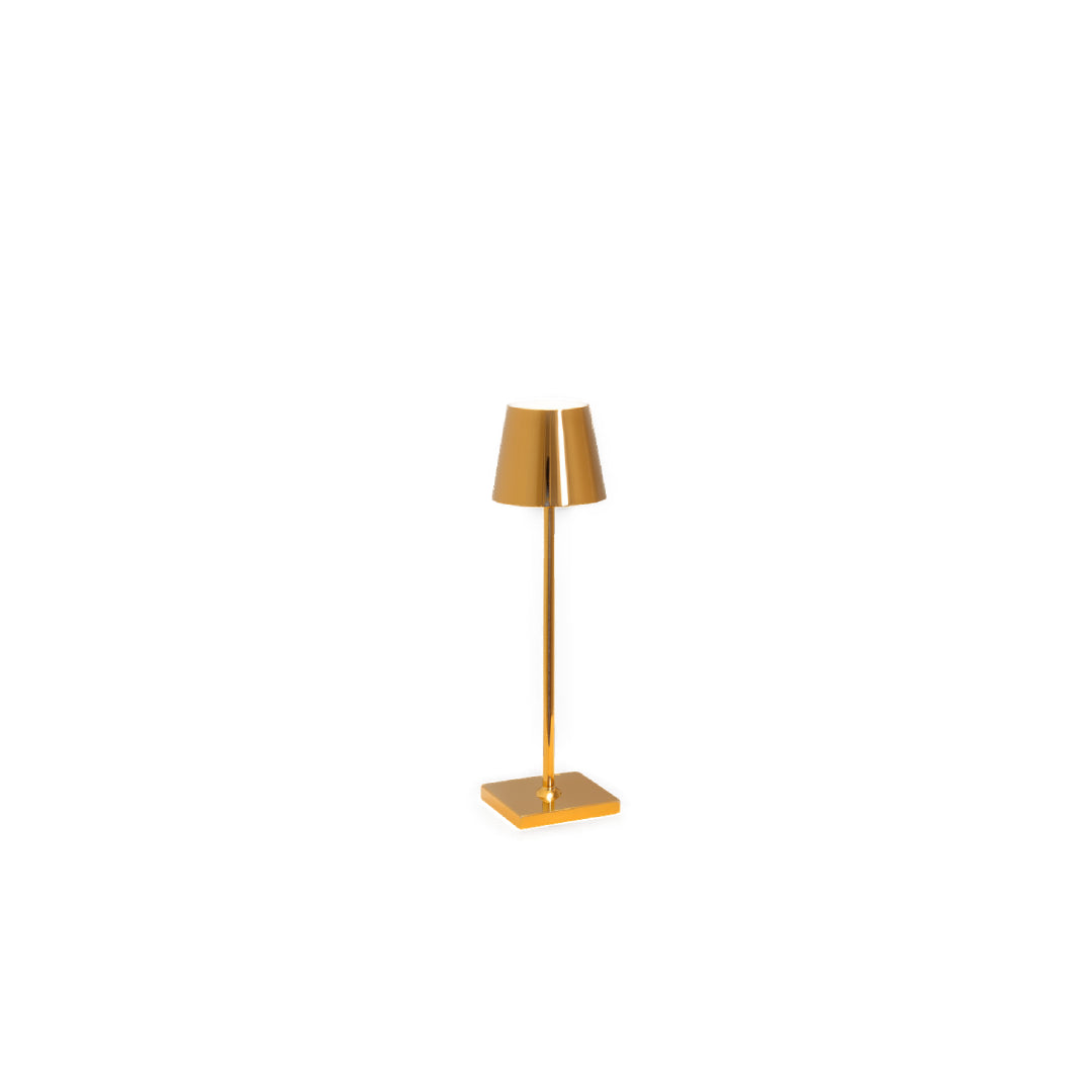 Luminária Poldina Micro Folheada e Cromada