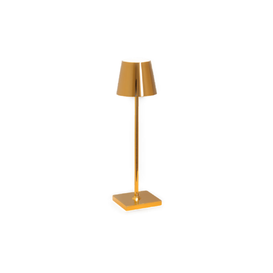 Luminária Poldina Micro Folheada e Cromada