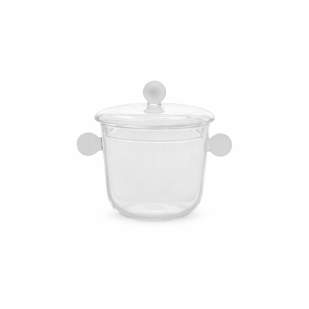 Pote com tampa Bilia - Branco | 120mm