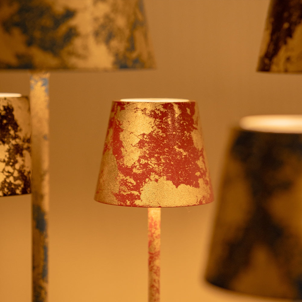 Luminária Poldina Micro Folheada e Cromada