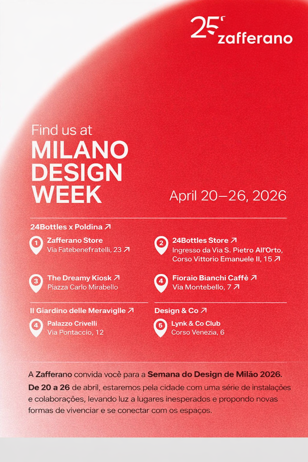 Zafferano na Semana do Design de Milão 2026