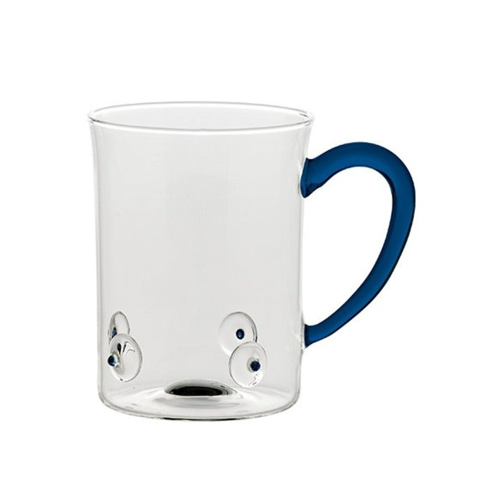 Caneca Patèa de vidro borossilicato - Azul| Conjunto 2 peças