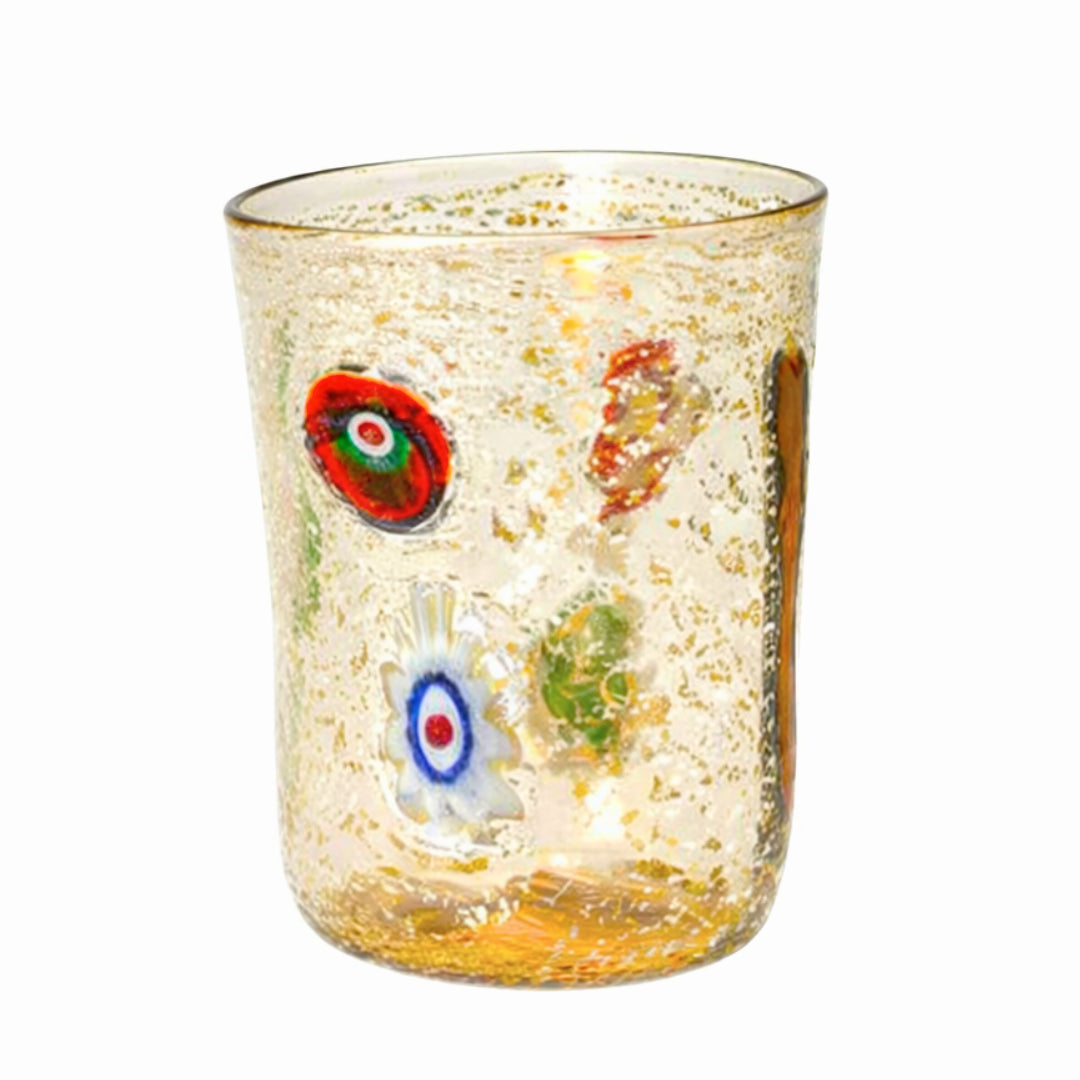 Copo Bicchieri di Murano em Vidro Transparente – Design Artesanal | 440 ml