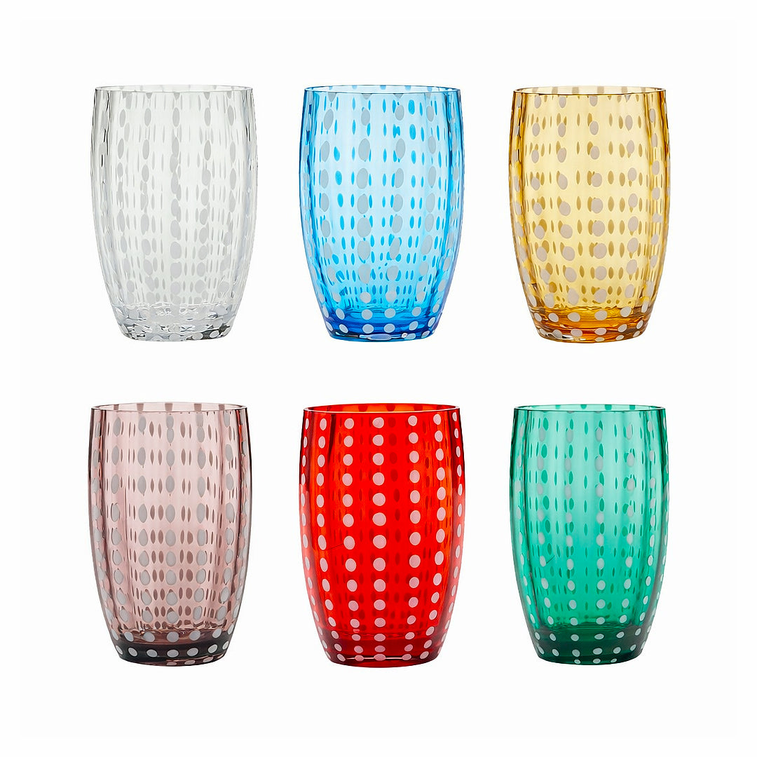 Copo de vidro Perle | Conjunto com 6 unidades