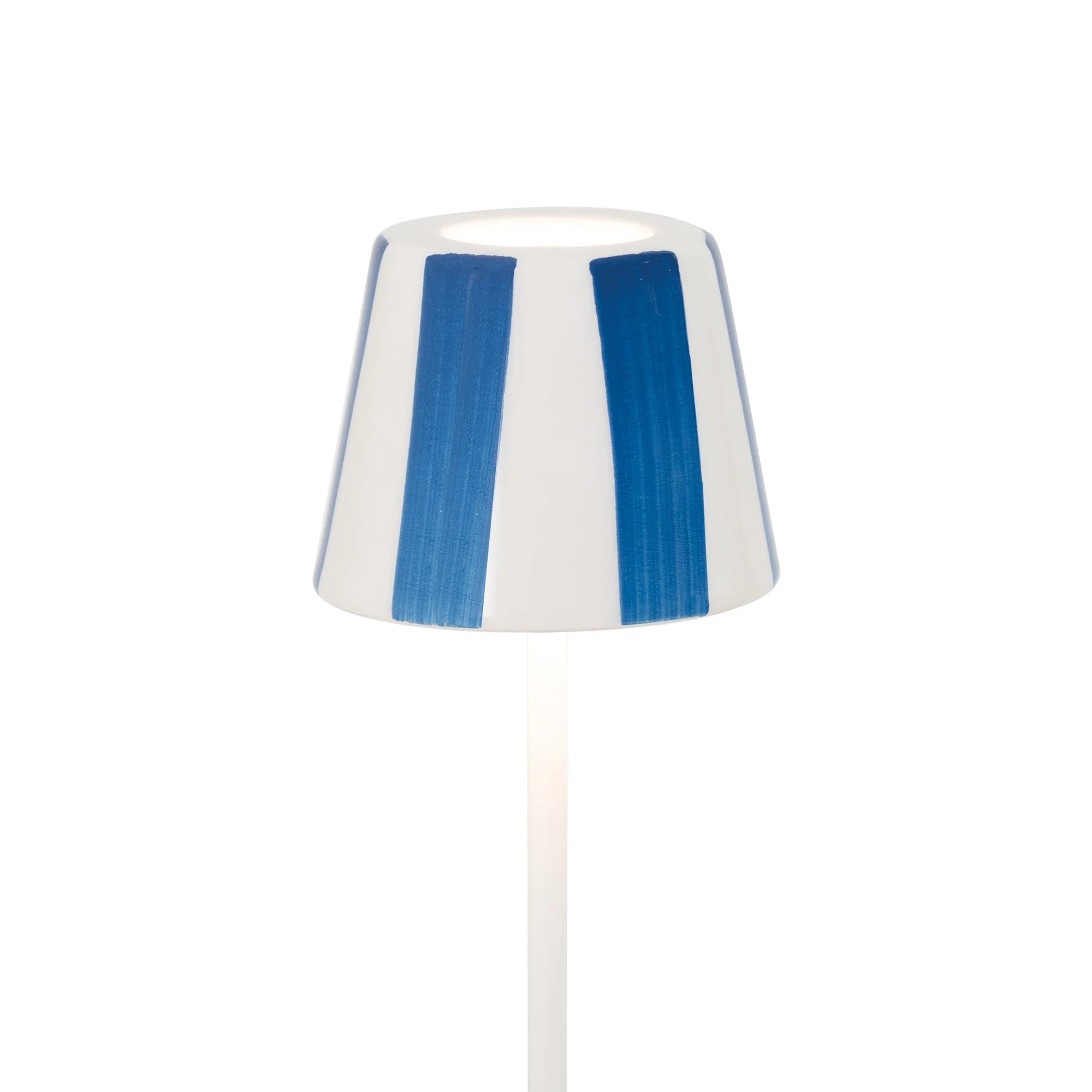 Acessório Poldina Micro - Cúpula de ceramica Righe - Listras Azul Capri