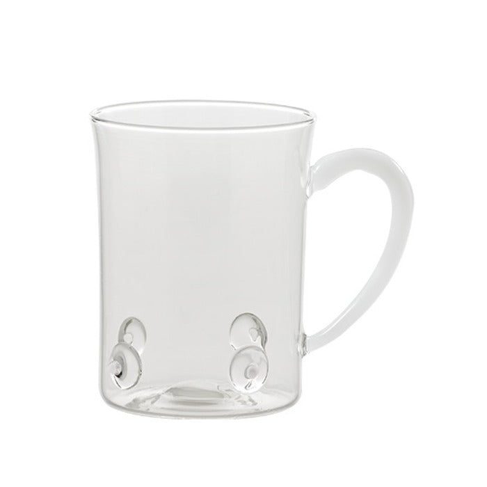 Caneca Patèa de vidro borossilicato - Branco | Conjunto 2 peças