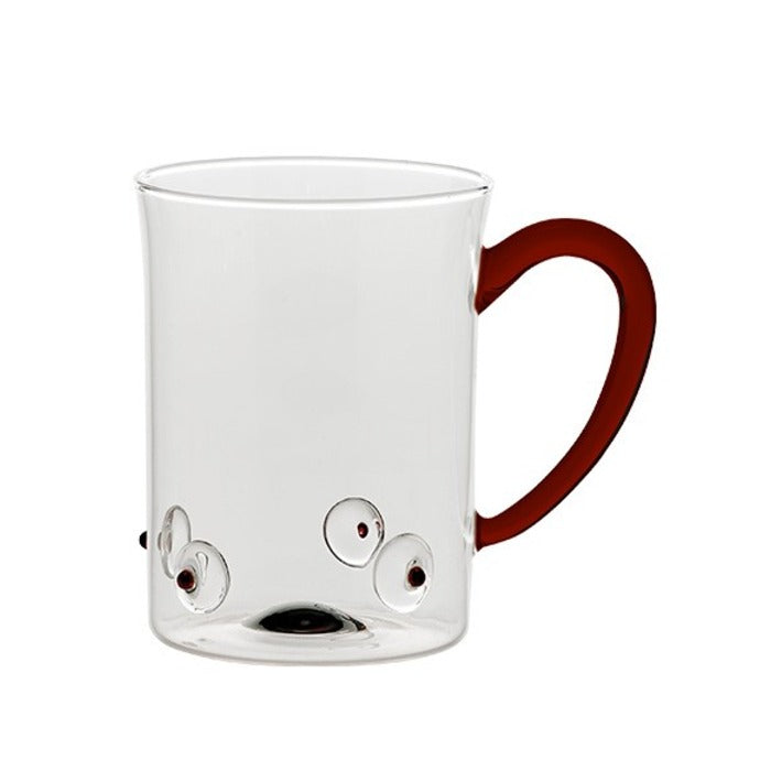 Caneca Patèa de vidro borossilicato - Vermelho | Conjunto 2 peças