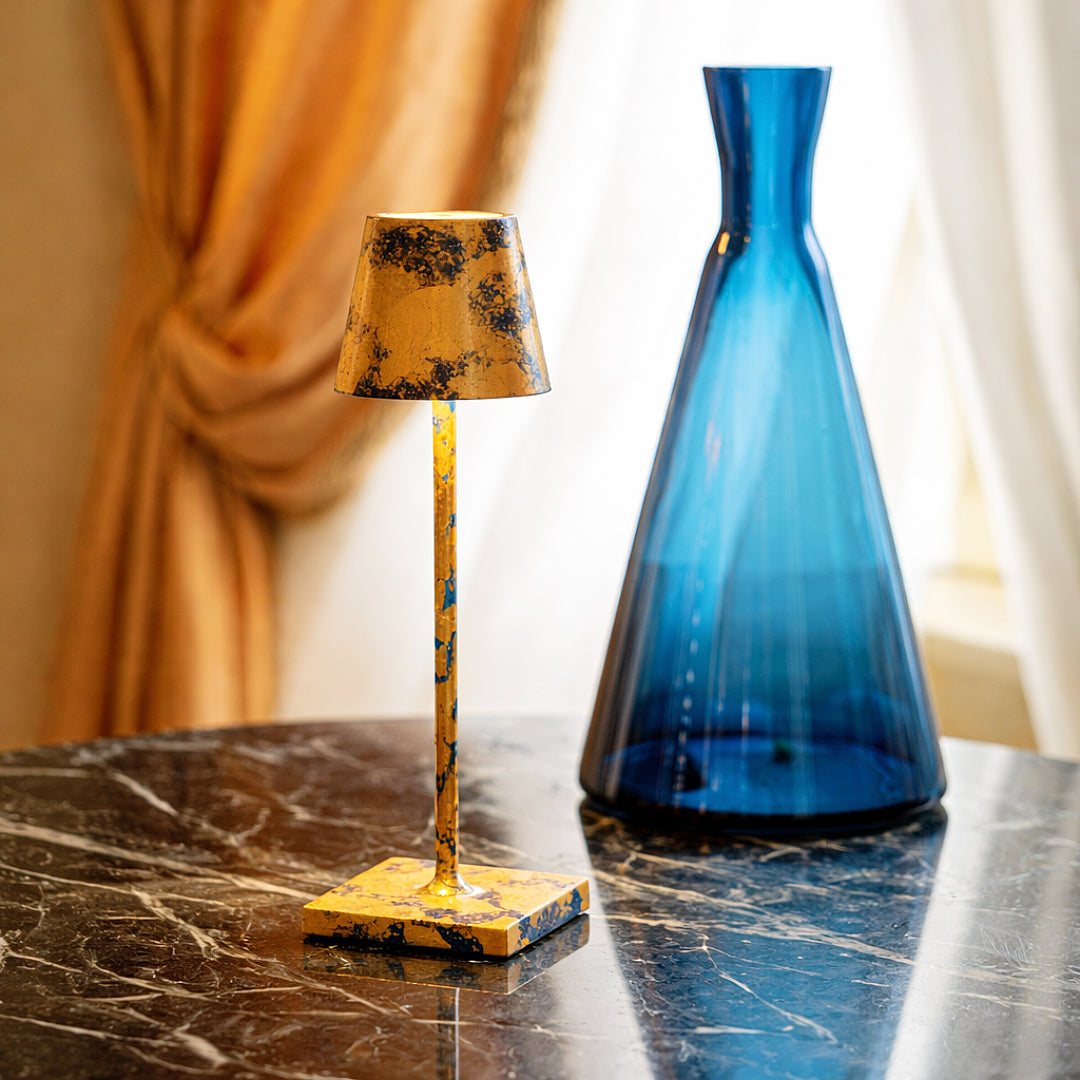 Luminária Poldina Micro Folheada e Cromada